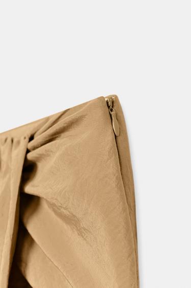 PANTALON DROIT PARÉO - Beige clair de Zara - Image 2