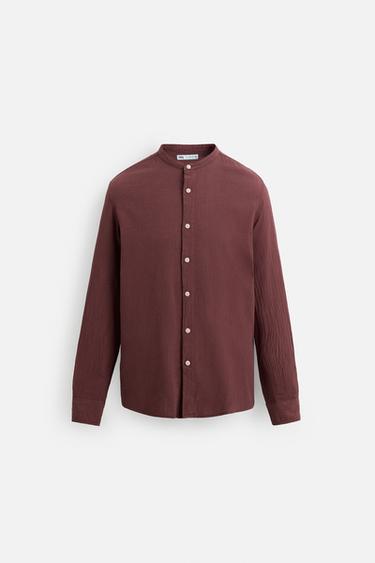 CHEMISE EFFET PLISSÉ - Vin de Zara - Image 6