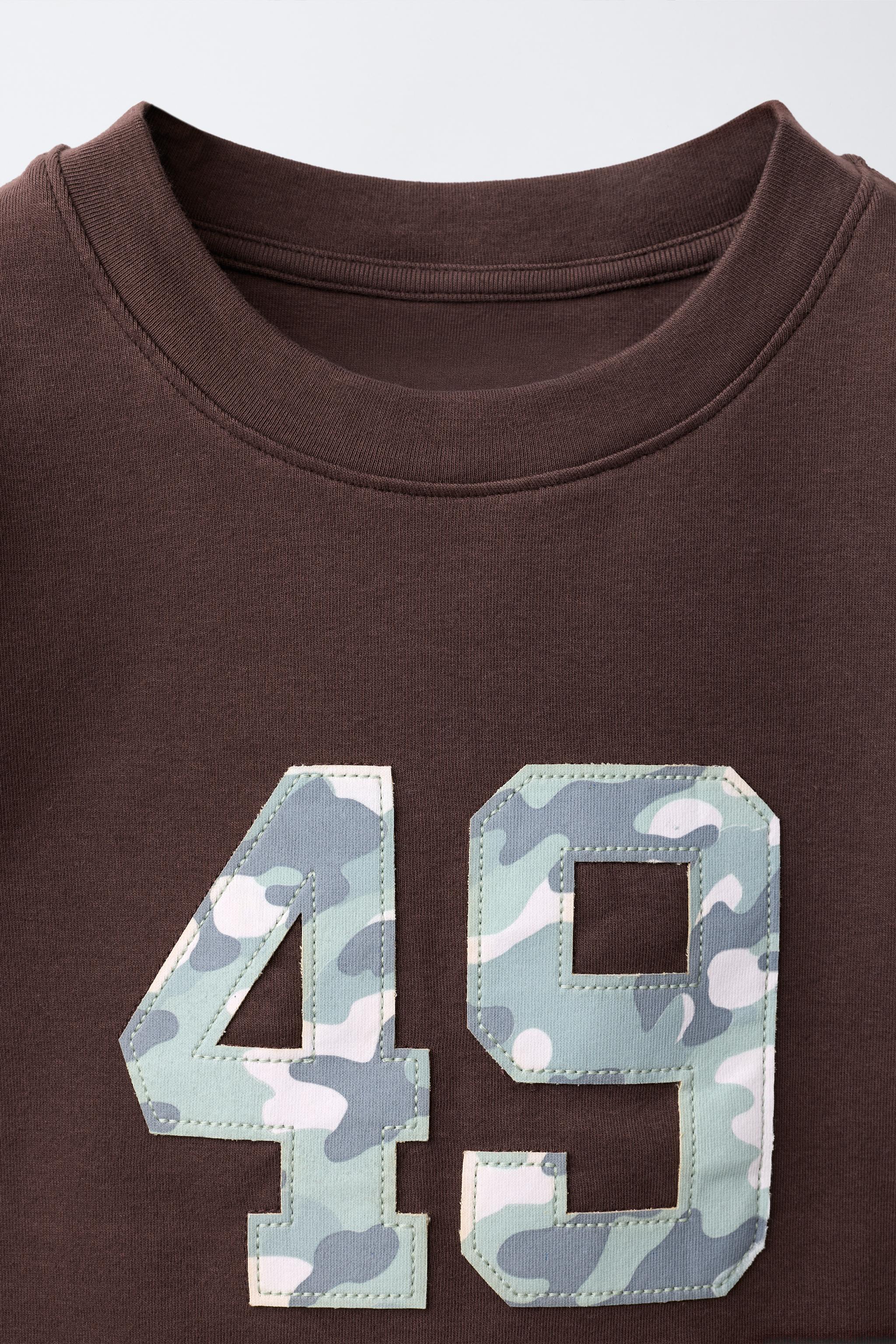Детские футболки Zara PRINT PATCH T-SHIRT — фото 4
