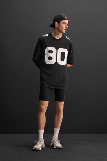 AMERICAN FOOTBALL T-SHIRT - Black by Zara - Image 0