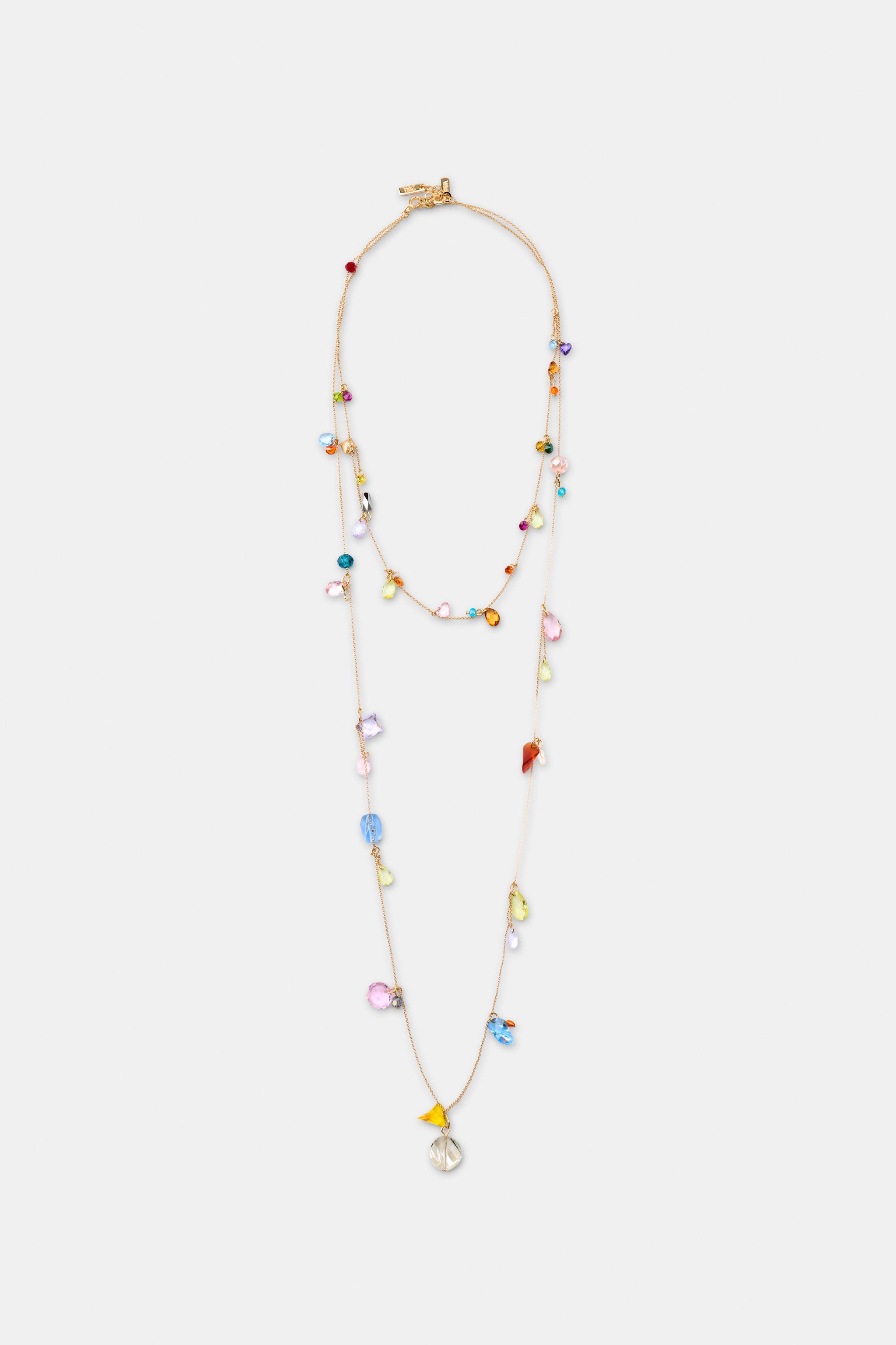 Женские аксессуары Zara 2-PACK RESIN BEAD NECKLACES — фото 3
