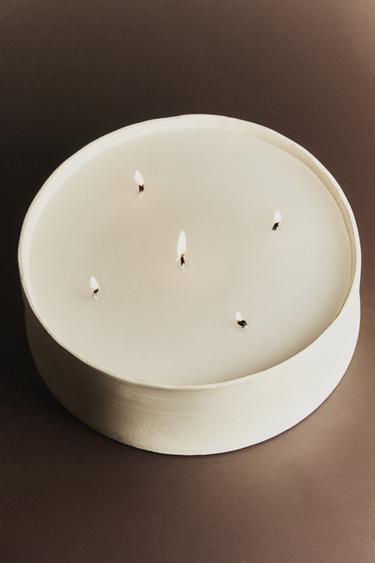 BOUGIE DÉCORATIVE CÉRAMIQUE - Blanc de Zara - Image 5
