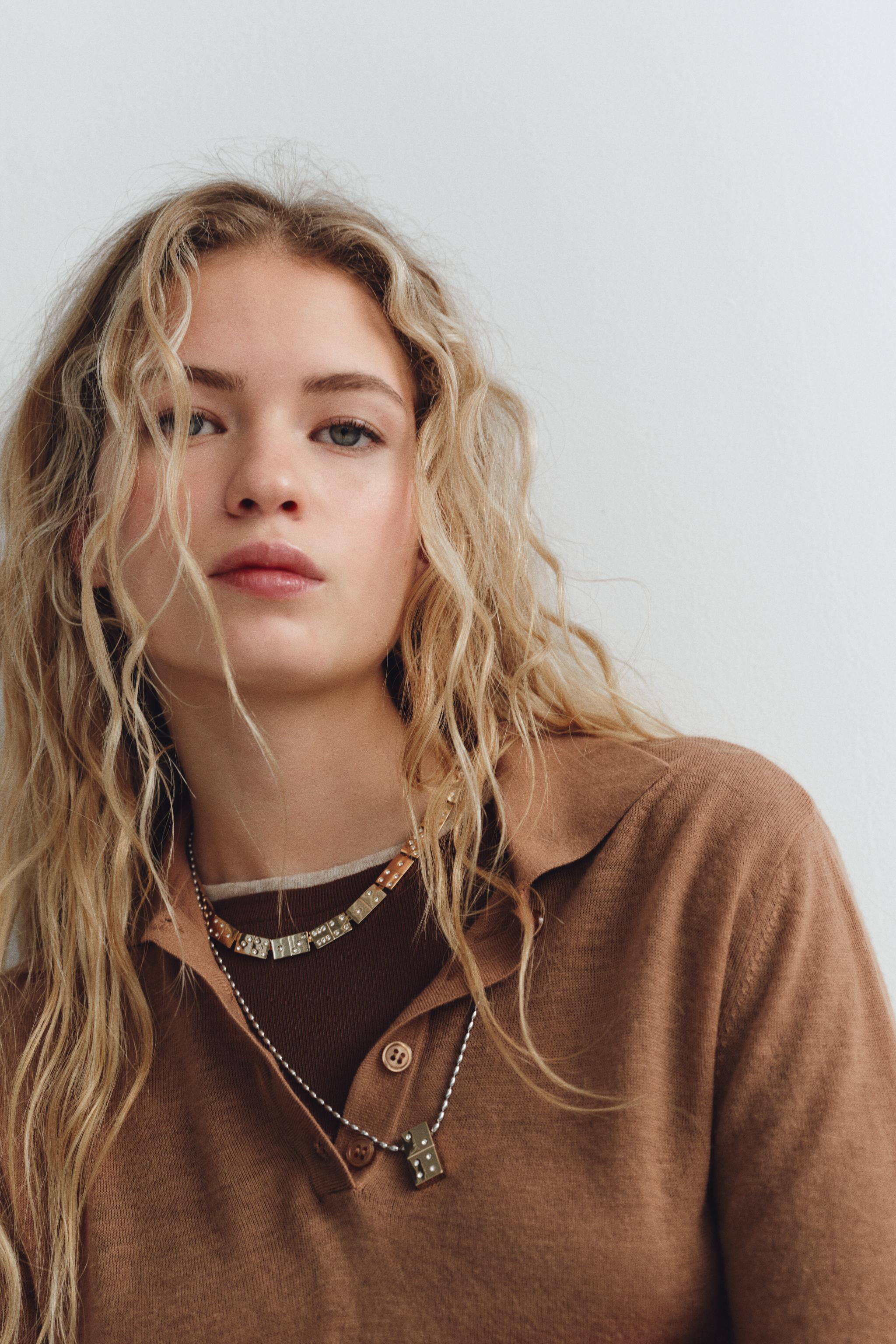 ドミノピースネックレス 2本セット - ゴールド | ZARA Japan / 日本