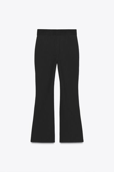 MINI FLARE 3-STRIPE LEGGINGS - Black by Zara - Image 1