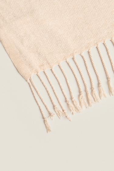 PLAID CHENILLE XXL - Beige clair de Zara - Image 2