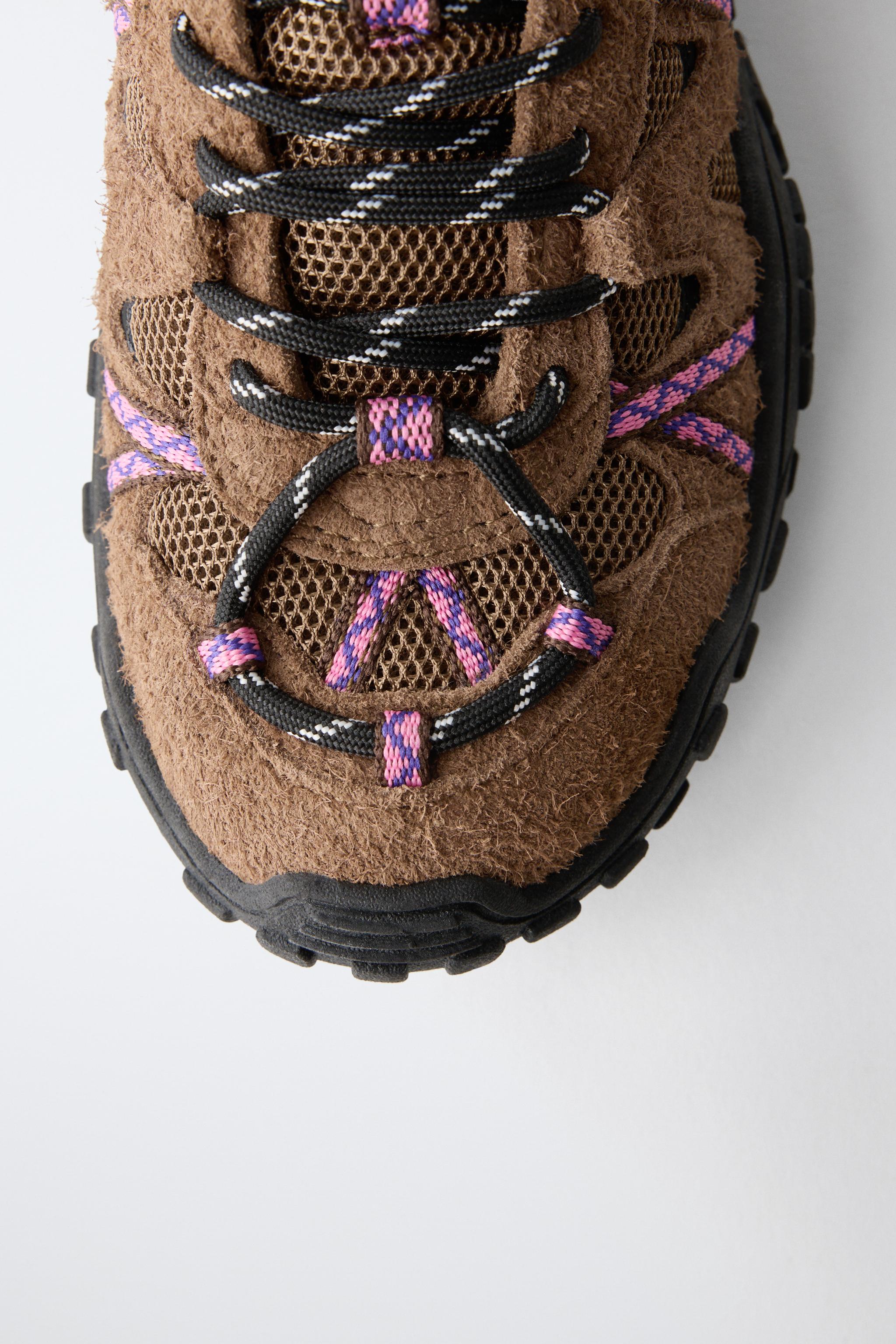 TECHNICAL LEATHER SNEAKERS
