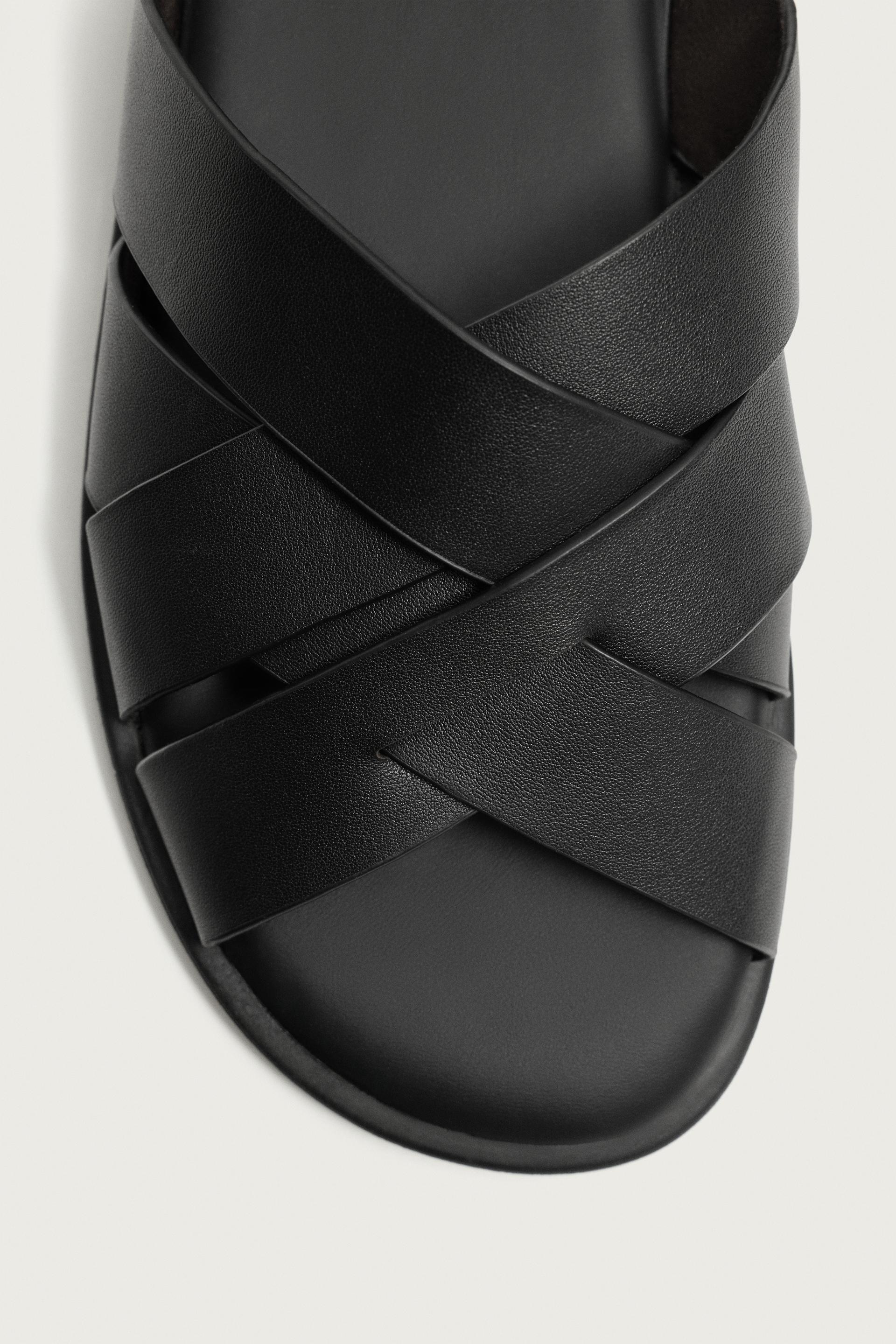 Leather Strappy Sandals - Image 6