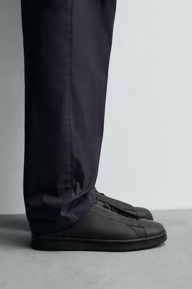 ZAPATILLA PIEL - Negro de Zara - Imagen 0