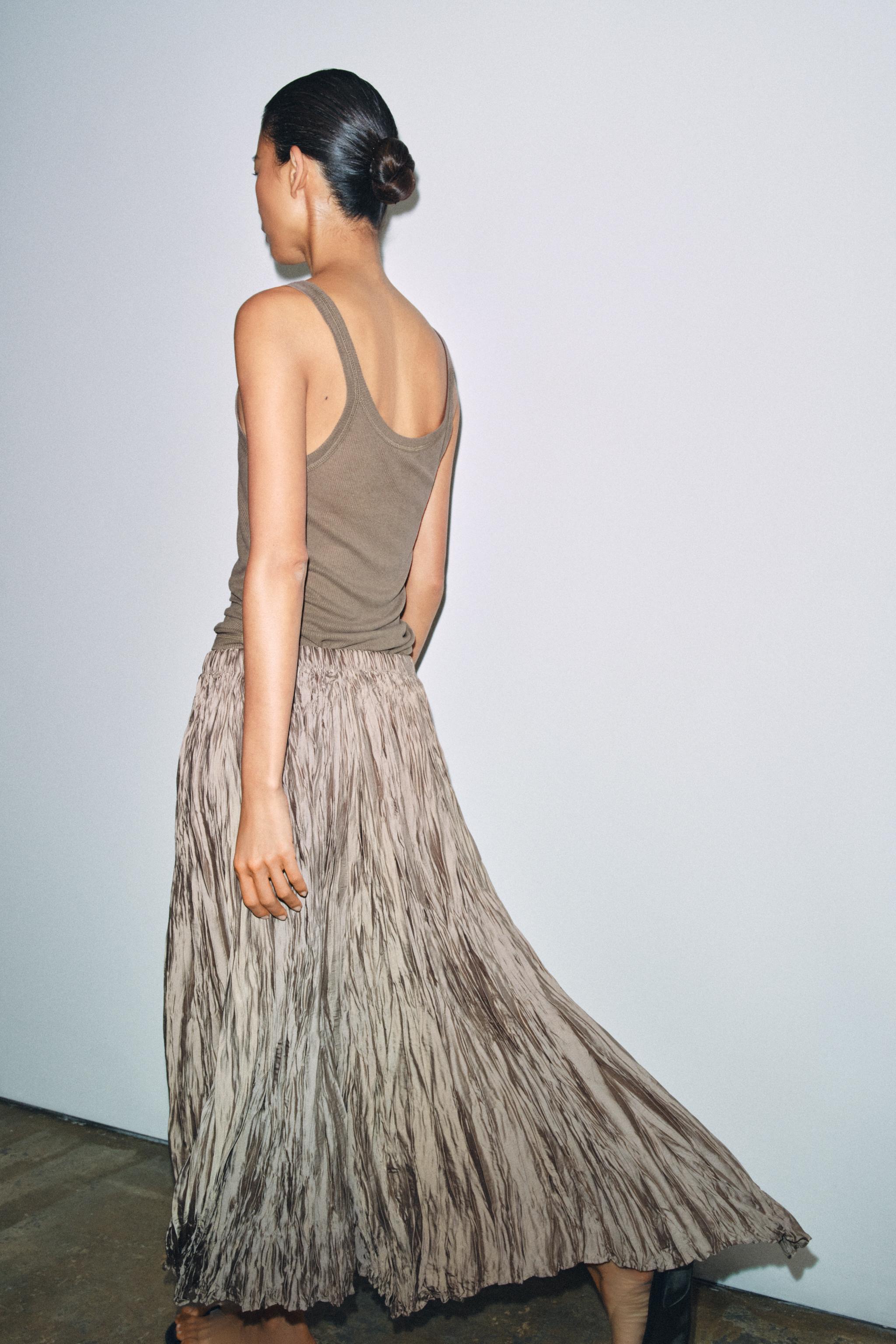 ZW COLLECTION PLEATED LONG SKIRT
