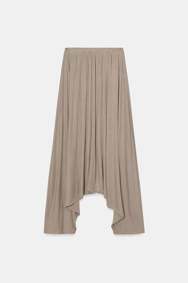 PANTALON BOUFFANT FLUIDE - Camel clair de Zara - Image 3