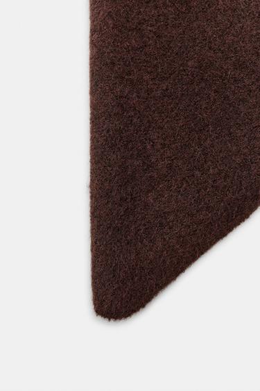 CAGOULE BANDANA EN MAILLE - Marron de Zara - Image 2