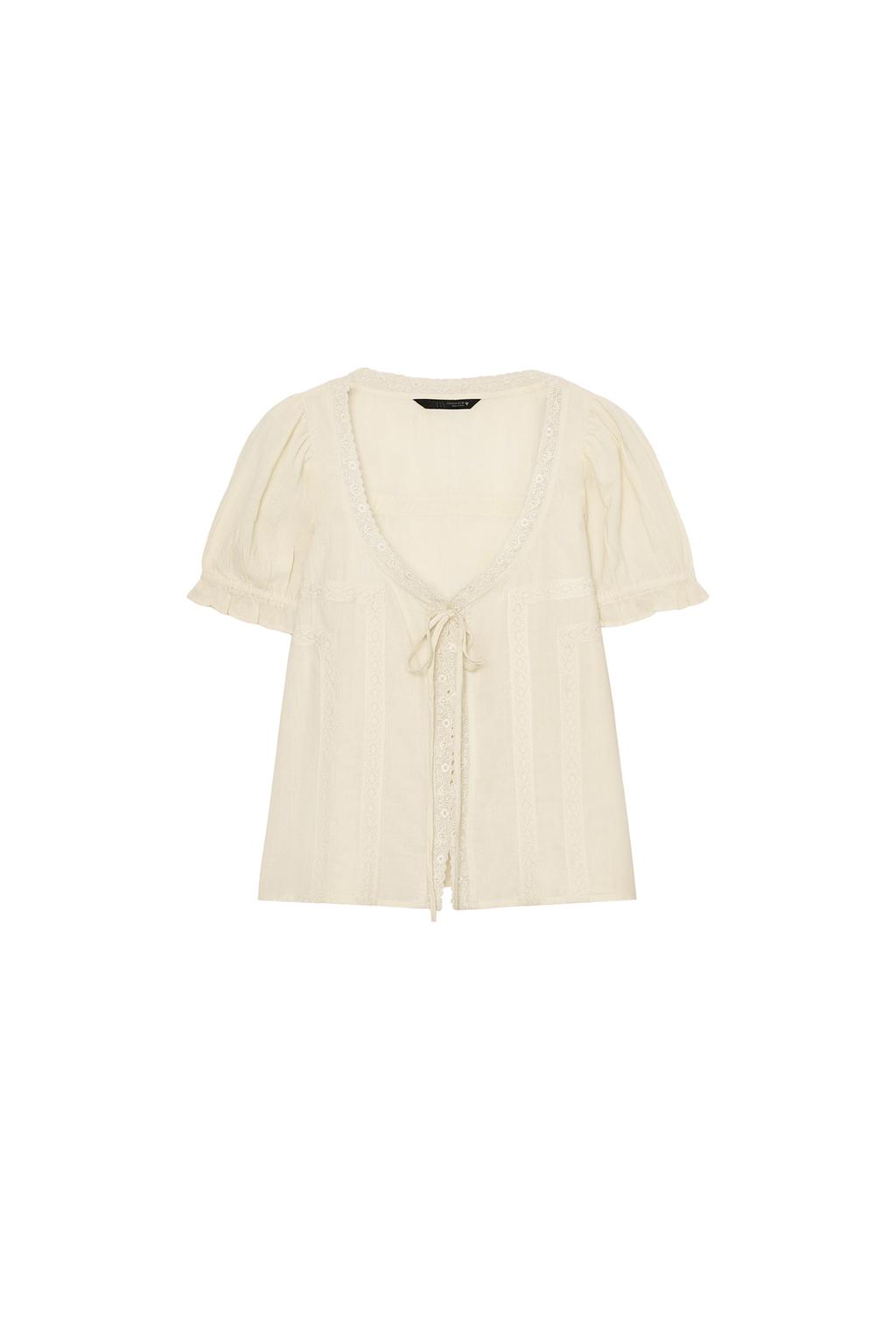EMBROIDERED GAUZE SHIRT - image 3
