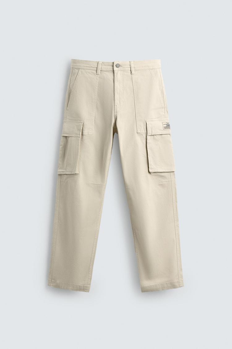 ZARA RELAXED FIT CARGO TROUSERS