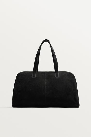 M LEATHER TRAVEL BAG - Black by Zara