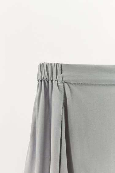 100% VISCOSE PYJAMA-STYLE TROUSERS - stone by Zara - Image 4