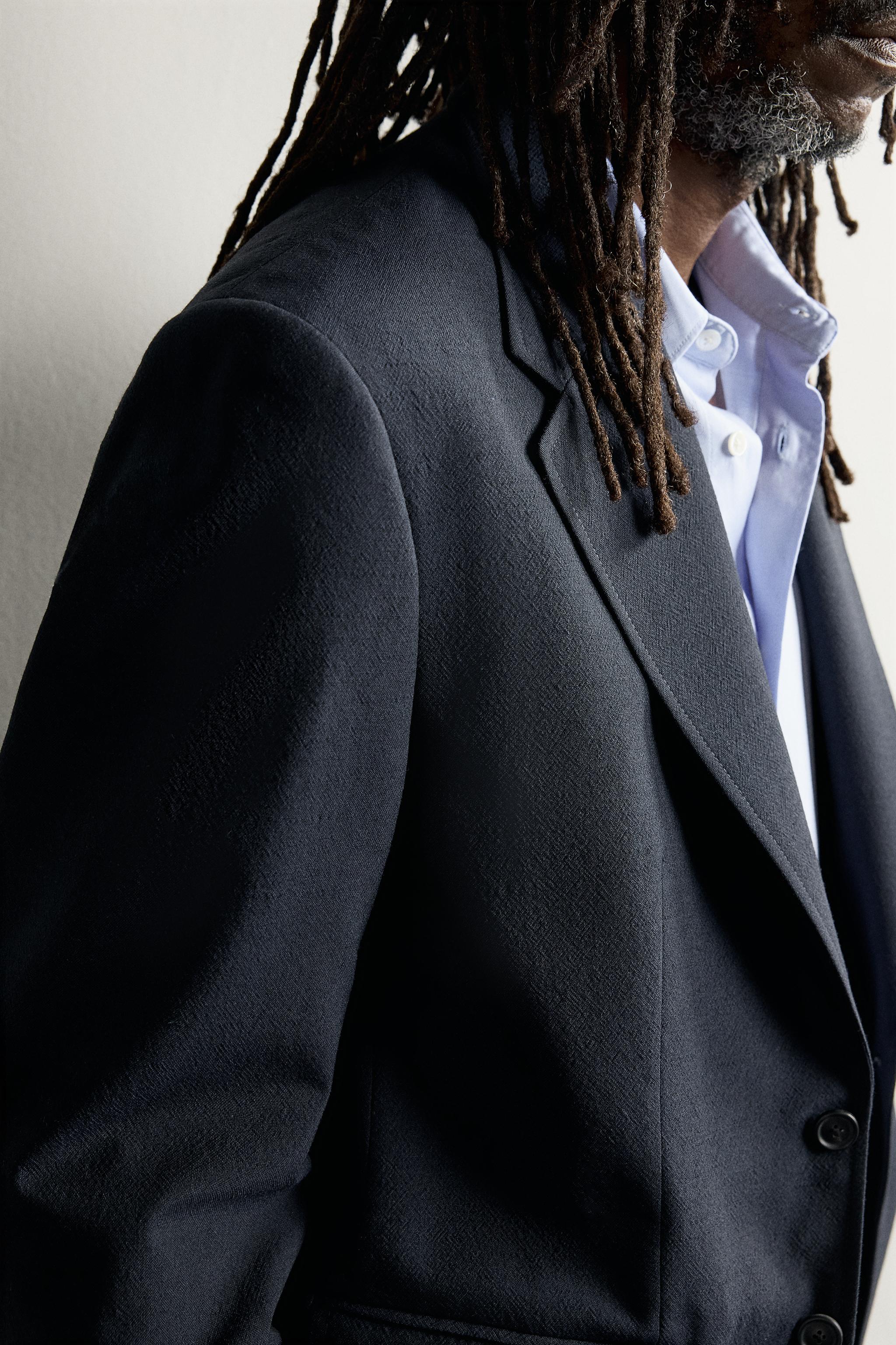 AARON LEVINE X ZARA 100% WOOL SUIT BLAZER