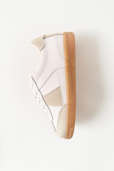 SUEDE PLIMSOLLS - White by Zara
