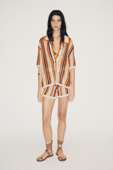 VESTE POLO EN MAILLE - Multicolore de Zara