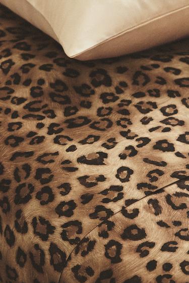 ANIMAL PRINT SATEEN FLAT SHEET - Leopard by Zara - Image 4