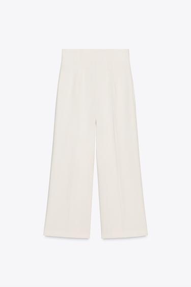 PANTALÓN CULOTTE ZW COLLECTION - Crudo de Zara