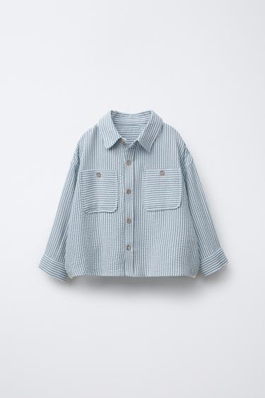 TEXTURED STRIPED SHIRT - Stripes by Zara - Image 0
