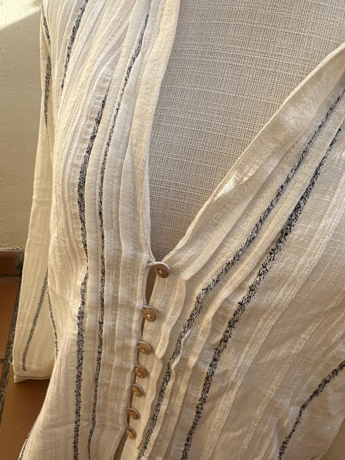 RUSTIC STRIPED BLOUSE - Image 4