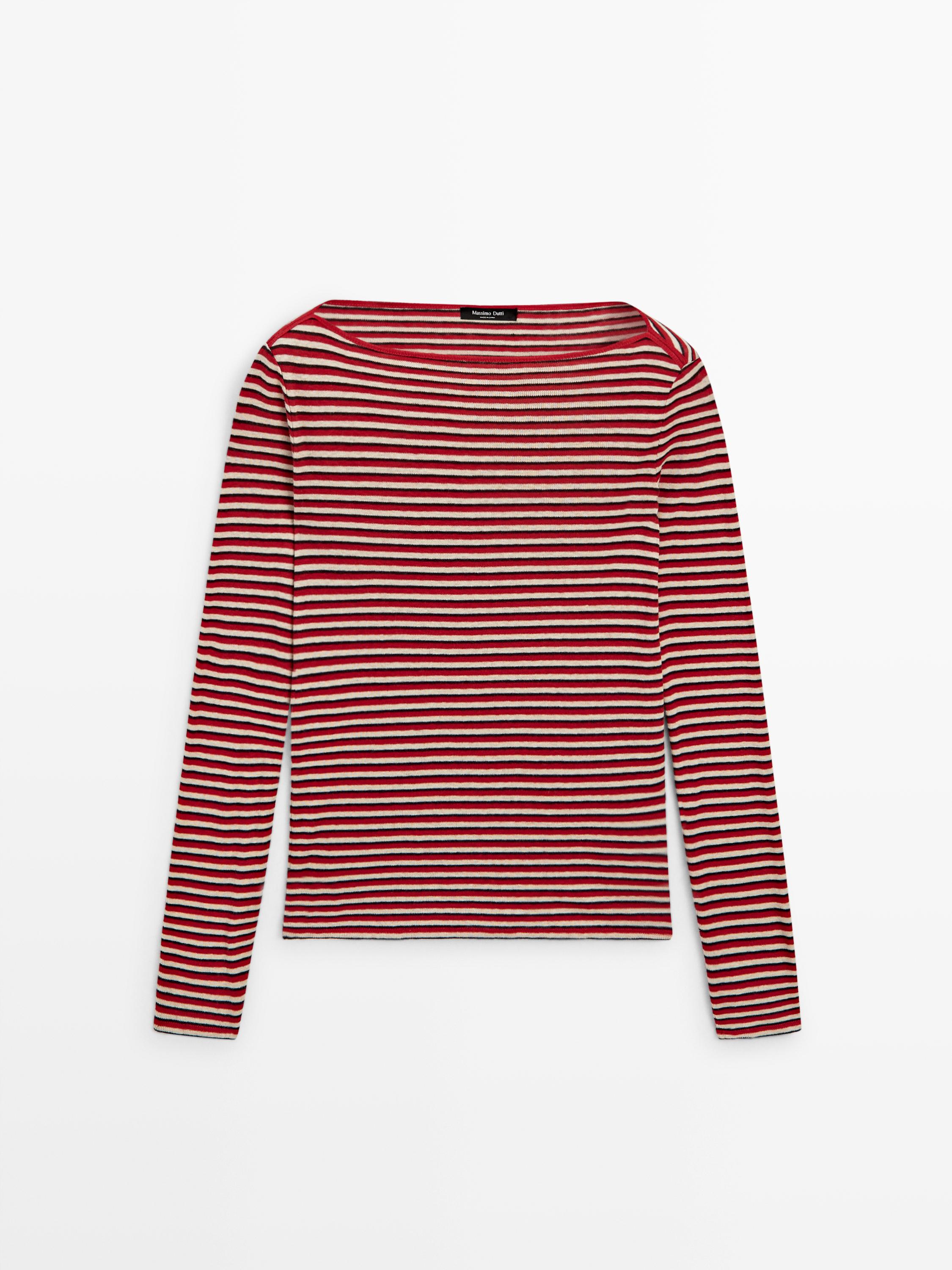 Striped long sleeve T-shirt