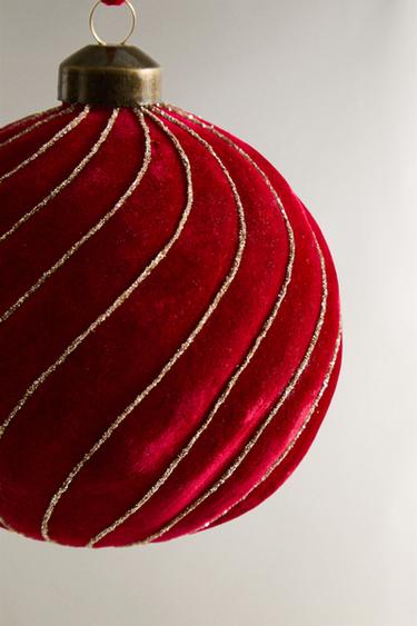 DÉCORATION SAPIN BOULE SPIRALE NOËL - Rouge de Zara - Image 3