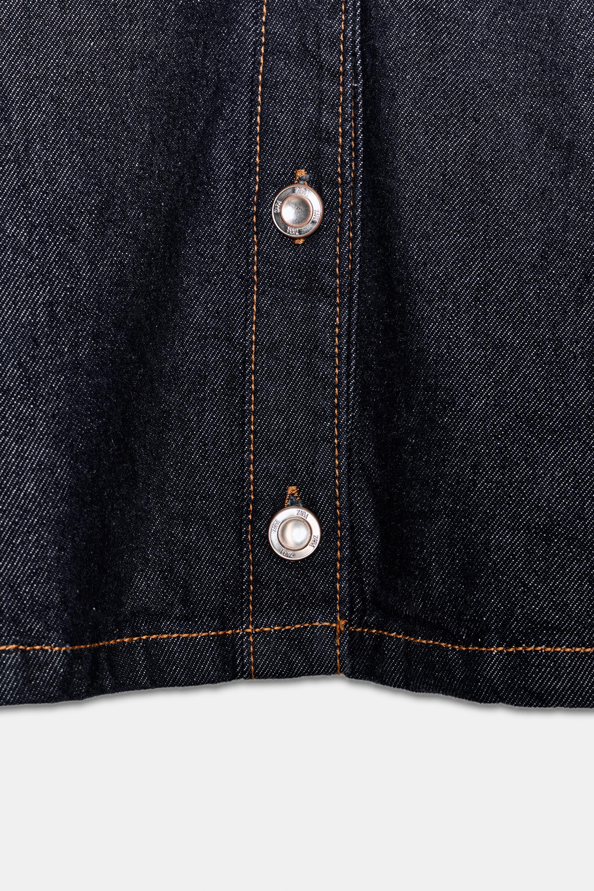 CHEMISE Z1975 EN DENIM COURTE À PATTES