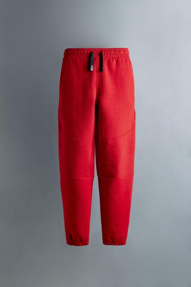 PANTALLONA JOGGER SPORTIVE - E kuqe nga Zara