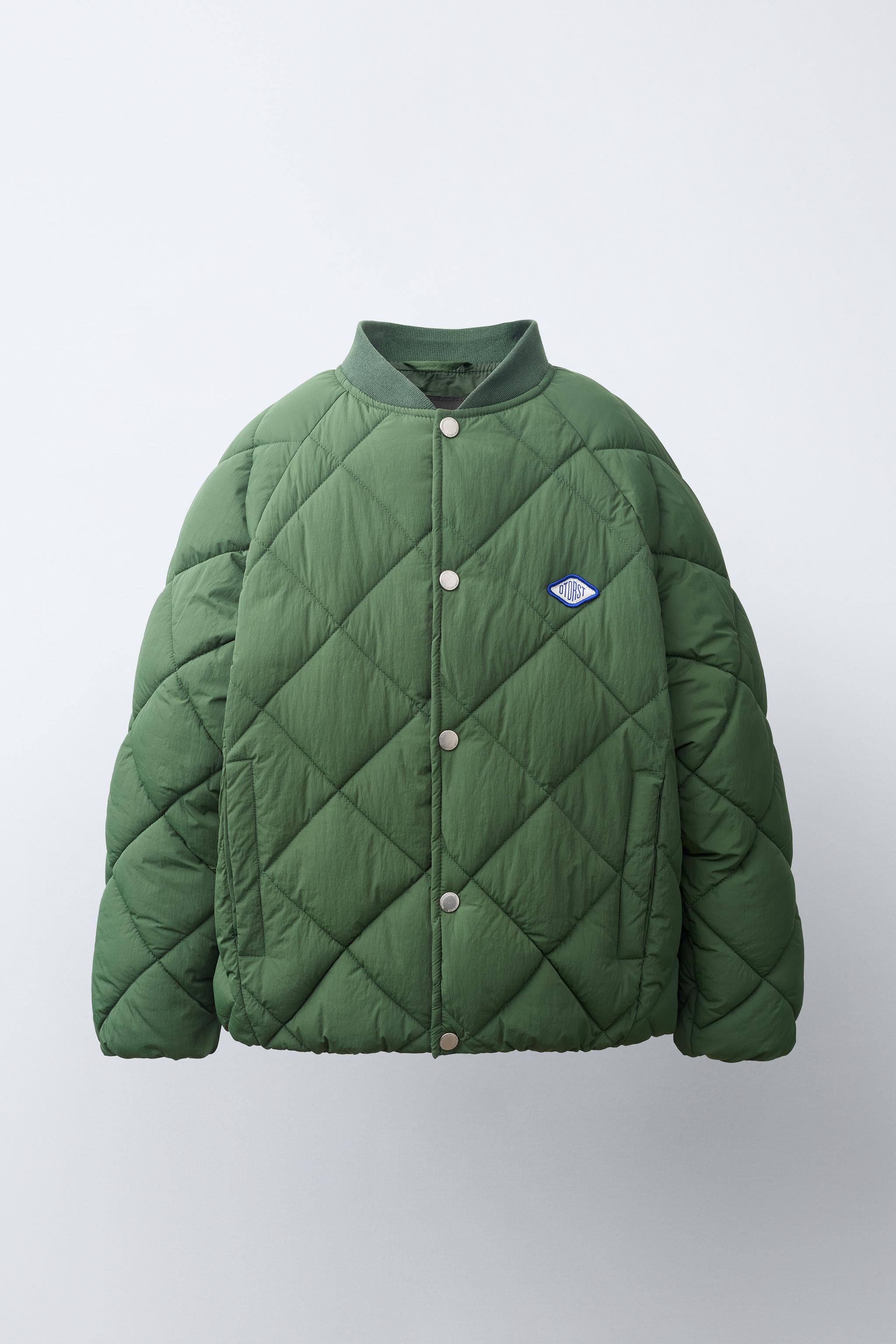 EMBROIDERED PUFFER JACKET WITH DETACHABLE HOODIE