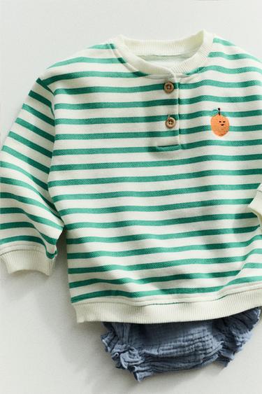 DŽEMPERIS SU SIUVINĖTA MANDARINU – Green – „Zara“