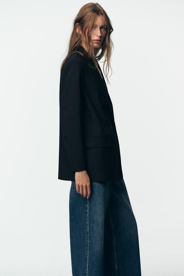OVERSIZED DOUBLE-BREASTED BLAZER - Black by Zara - Image 2