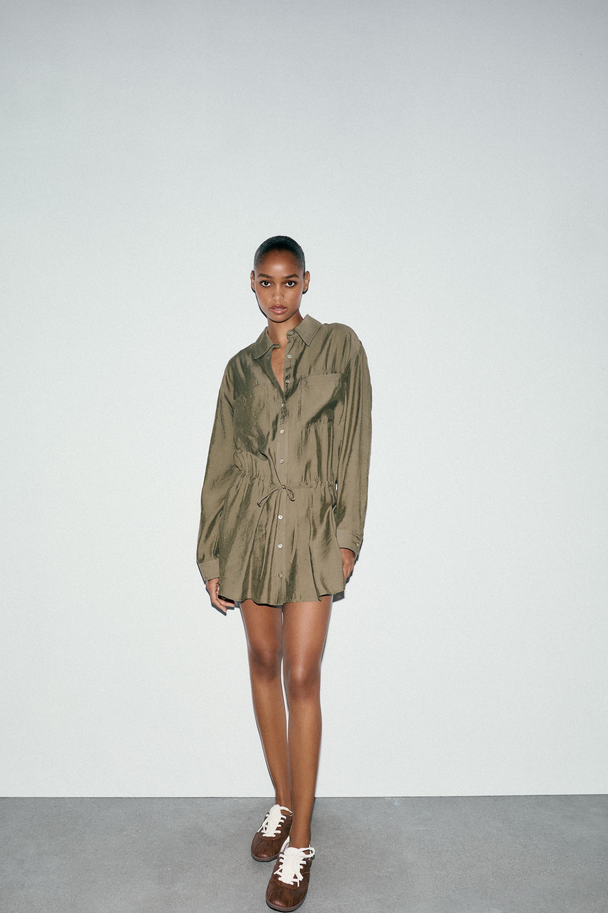 FLUID SHORT SHIRT DRESS