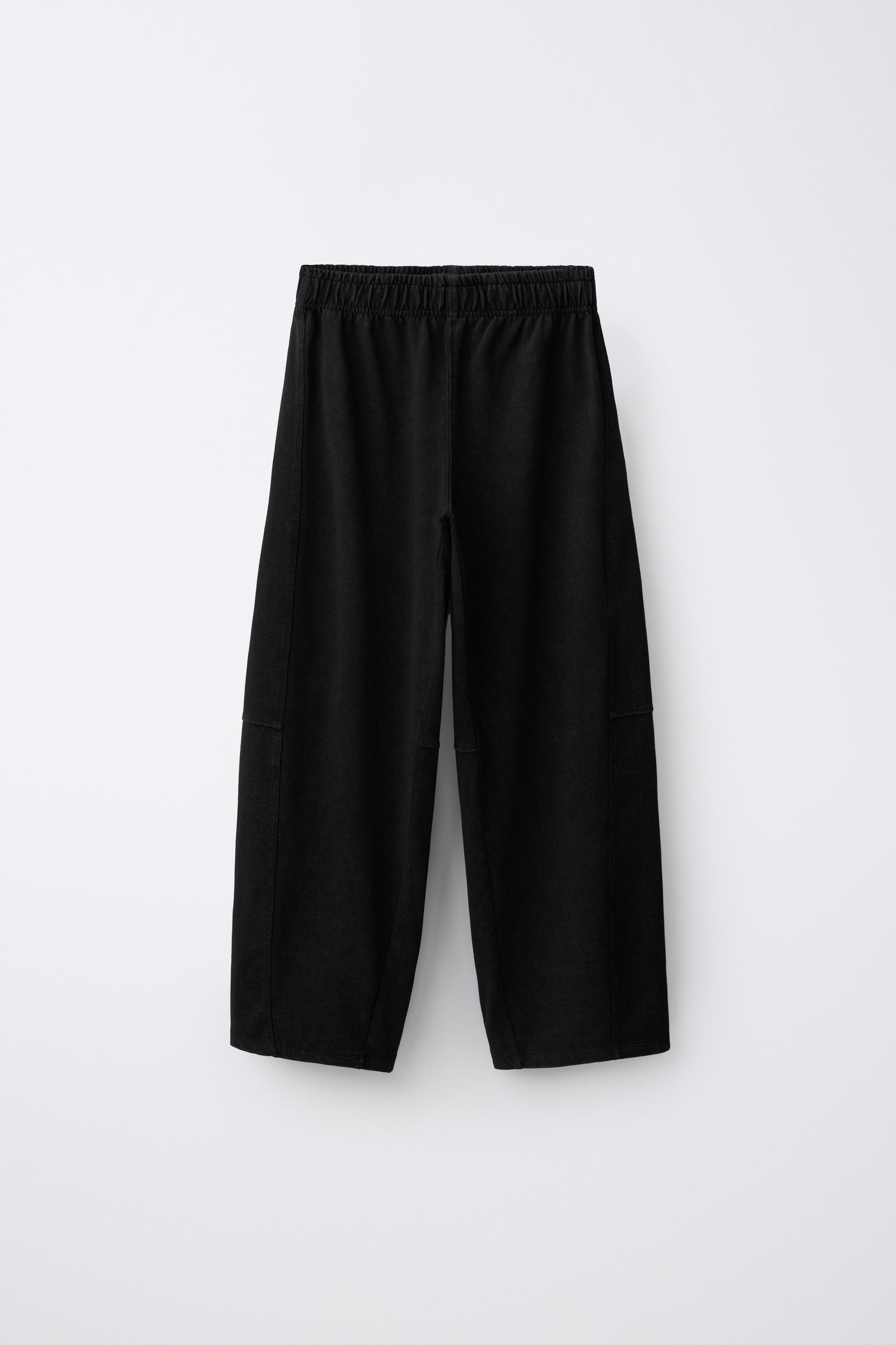 WASHED EFFECT T-SHIRT AND BALLOON PANTS SET