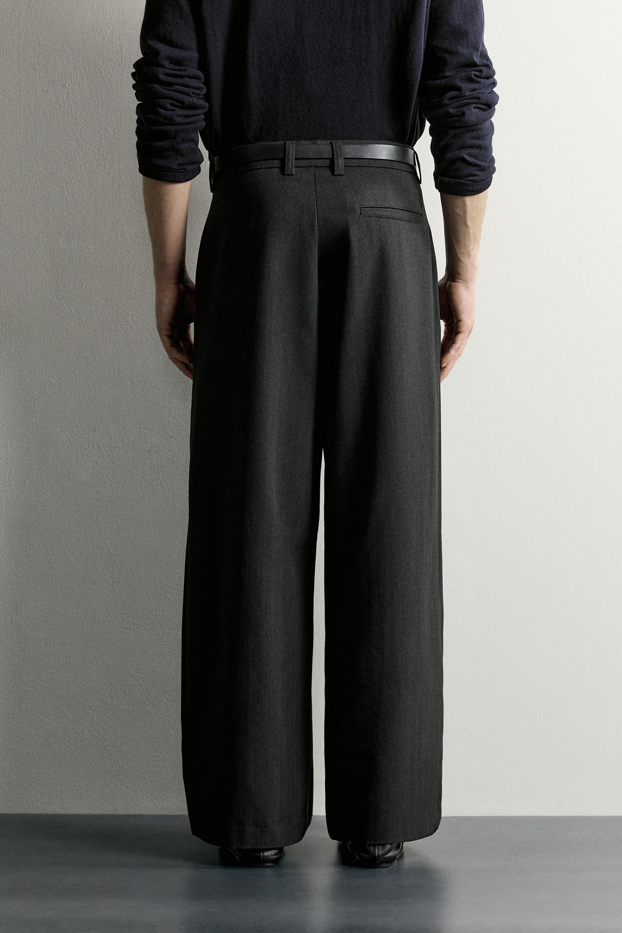 PLEATED RELAXED-FIT PANTS - thumbnail 9