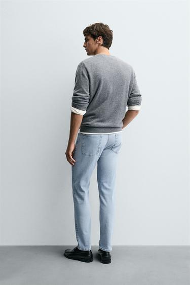 BASIC SLIM FIT JEANS - Light blue by Zara - Image 2