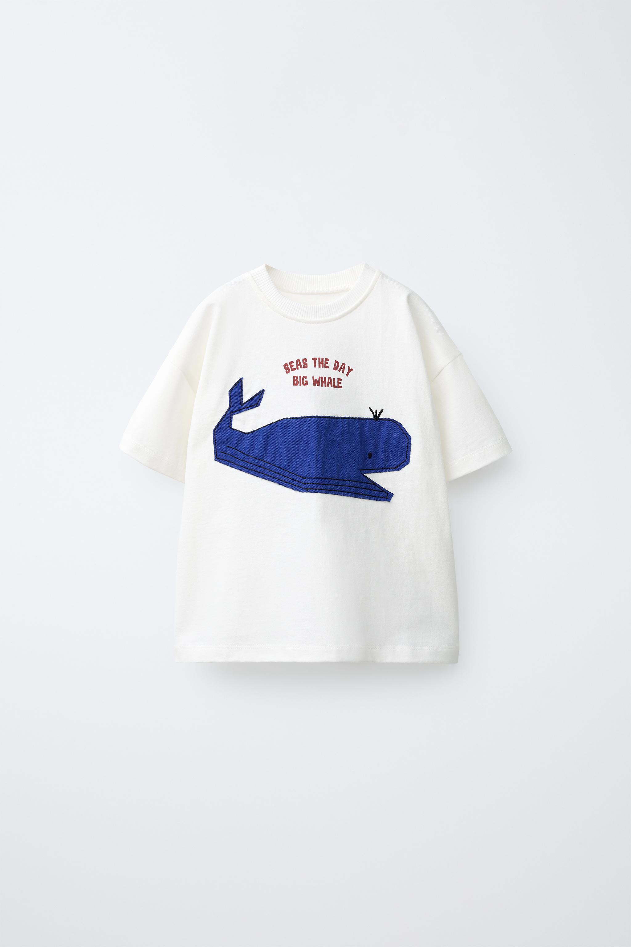 WHALE PATCH T-SHIRT — White
