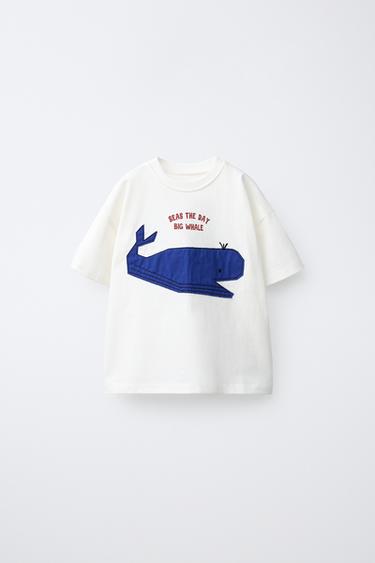 TRICOU CU BALENĂ APLICATĂ - Alb de la Zara