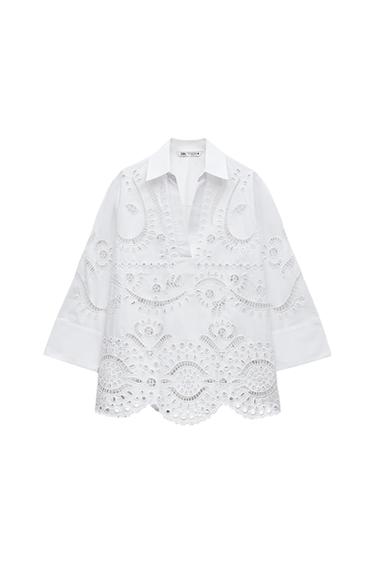 CAMISA BORDADOS PERFORADOS ZW COLLECTION