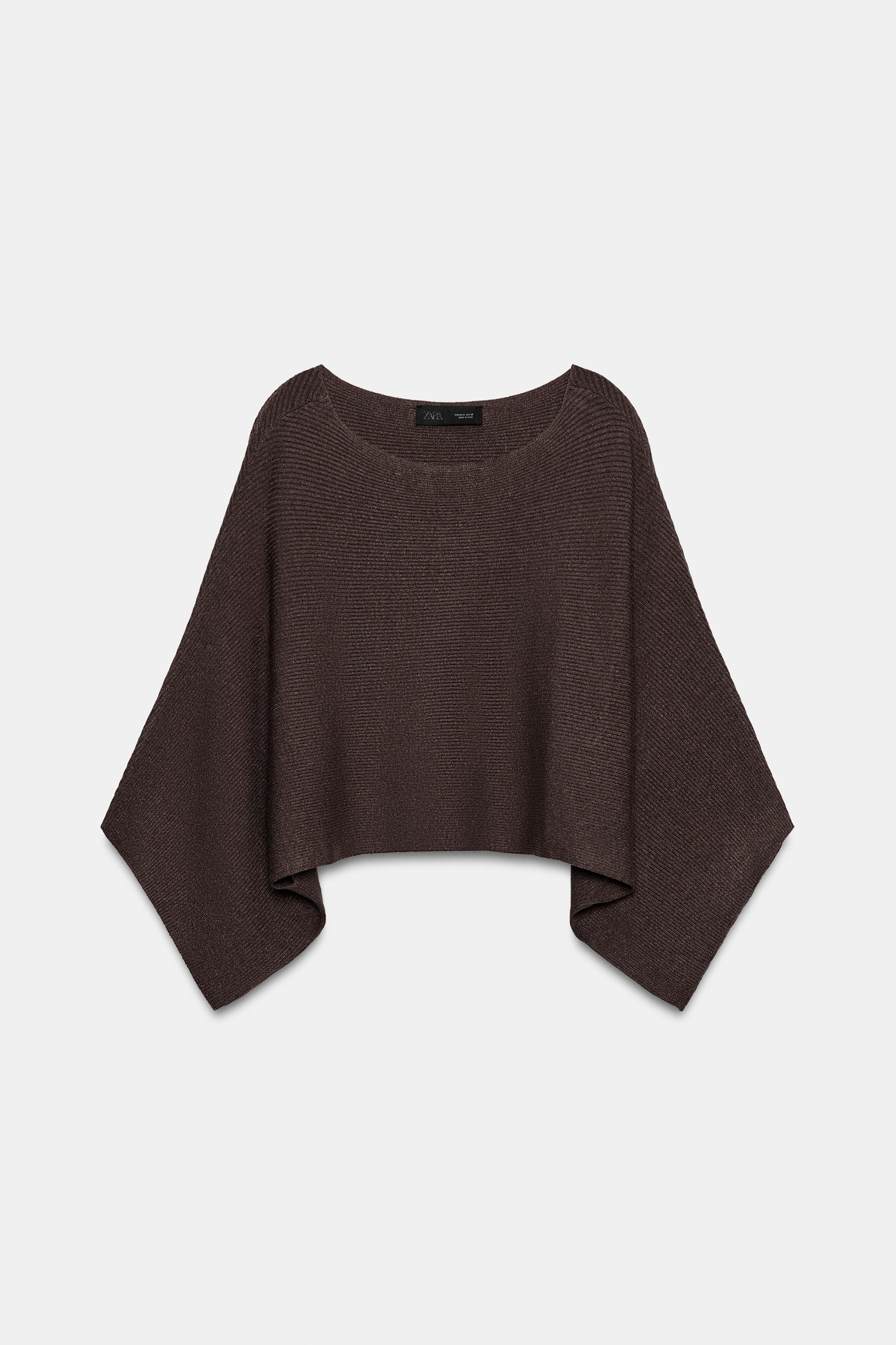 Zara KISA PANÇO TRİKO KAZAK görsel 8