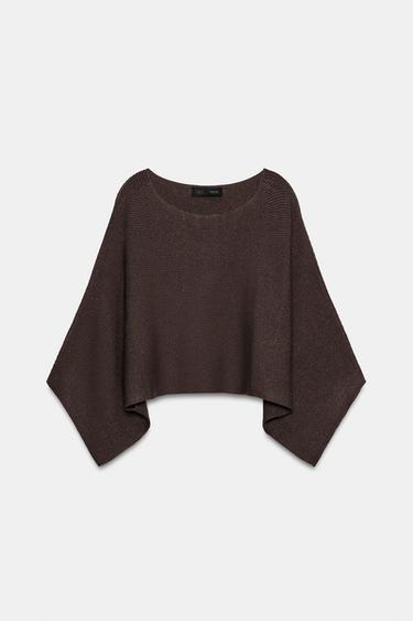 JERSEY CAPA CORTO PUNTO - Marrón de Zara