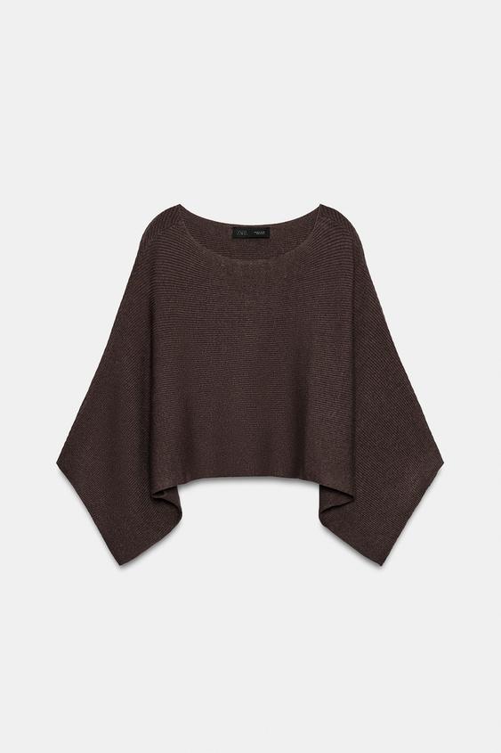 JERSEY CAPA CORTO PUNTO - Marrón de Zara - Imagen 0