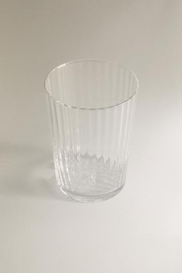 GLASS TUMBLER WITH LINES -  by Zara - Image 1