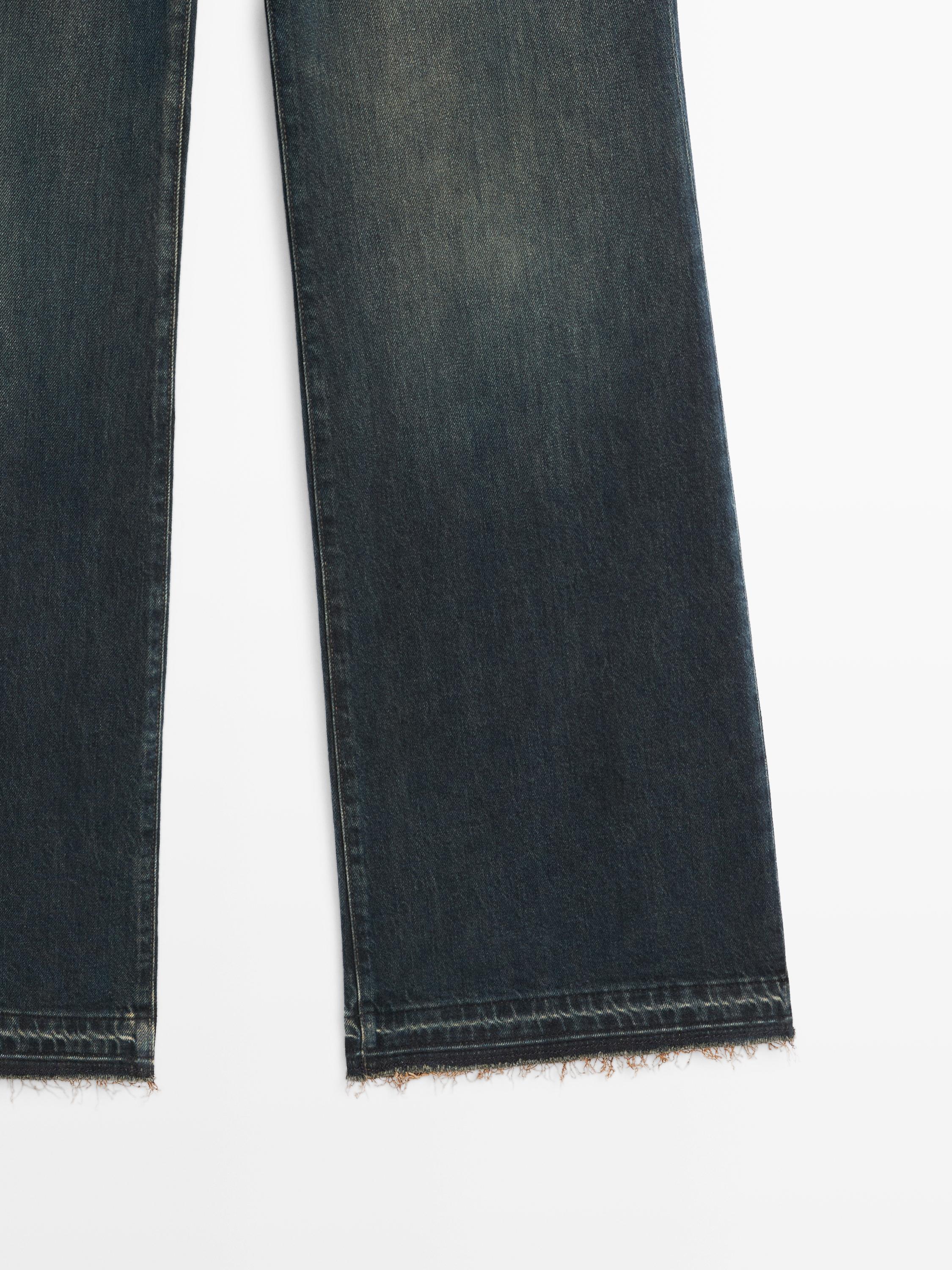 Mid-rise bell bottom jeans