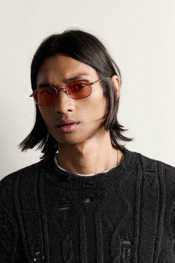 RECTANGULAR SUNGLASSES - Silver by Zara - Image 0