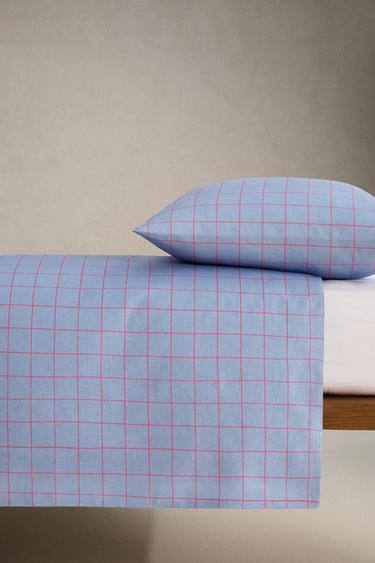 HOUSSE DE COUETTE ENFANT À CARREAUX - Bleuté de Zara - Image 2