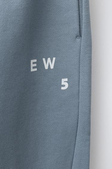 TEXT JOGGERS - Light blue by Zara - Image 3