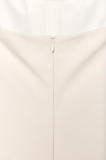 ROBE COMBINAISON HALTER VOLANTS RAYURES - Écru de Zara - Image 6