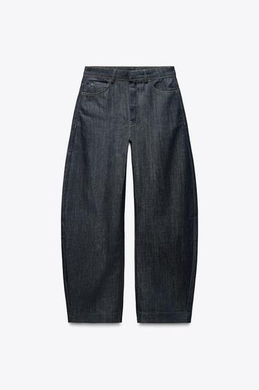 ZW COLLECTION BARREL JEANS - Blue by Zara - Image 4